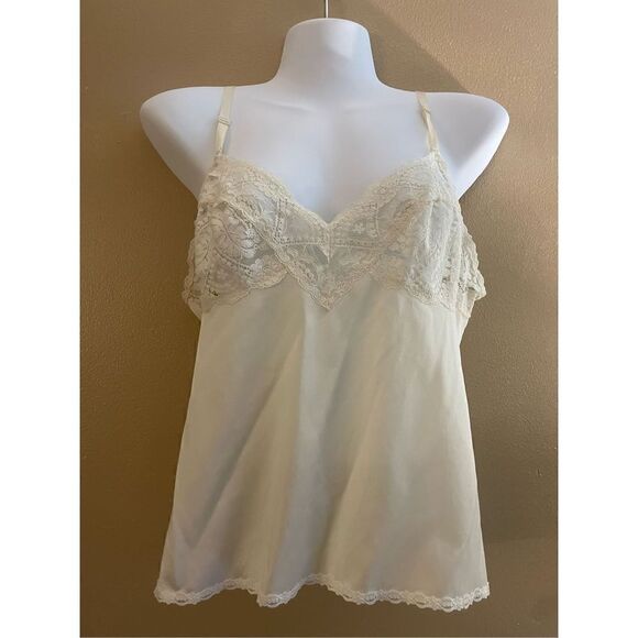 Vintage Vassarette Silk Lace Cami Tank Women’s Size 36C - Picture 1 of 4